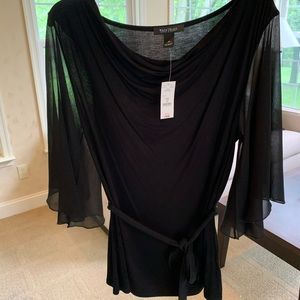 WHITE HOUSE BLACK MARKET- black shirt